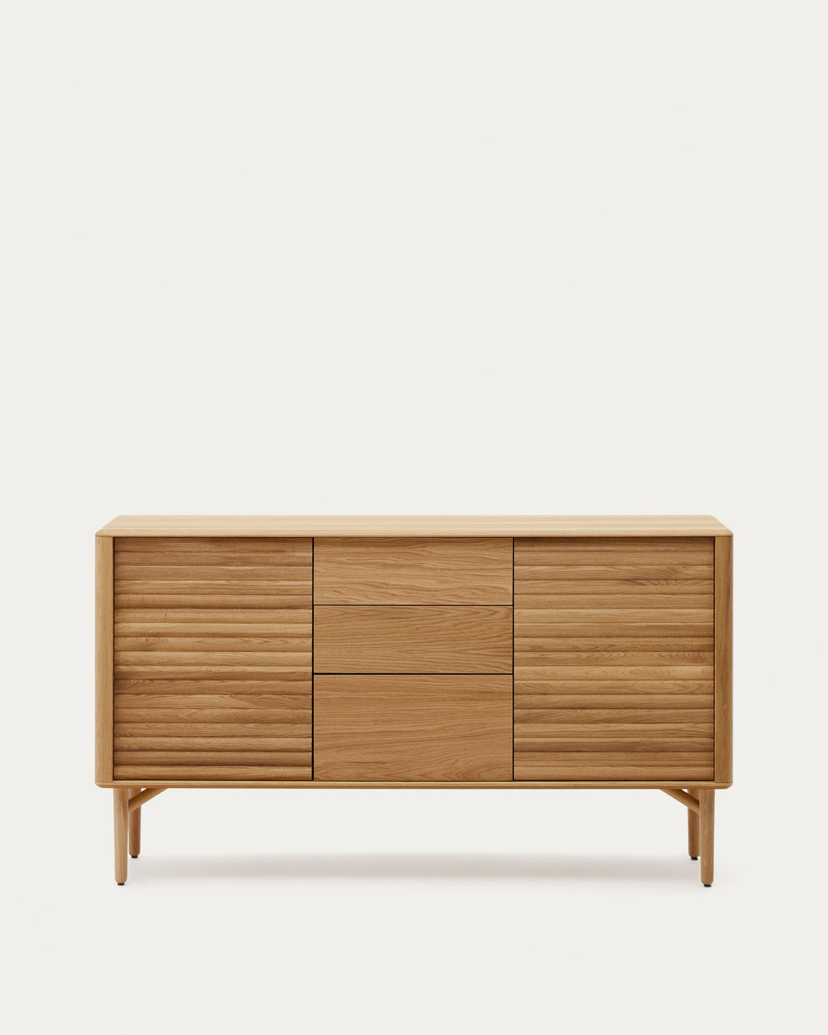 Japandi Sideboard Lenon – Eiche, Natur, 155 × 86 cm – Produktansicht