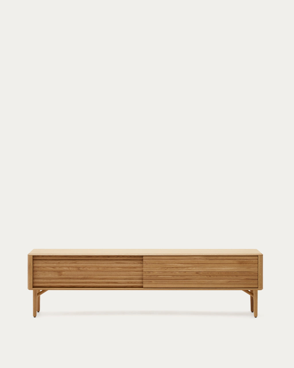 Japandi TV-Möbel Lenon – Holzwerkstoff, Natur, 200 × 57 cm – Produktansicht