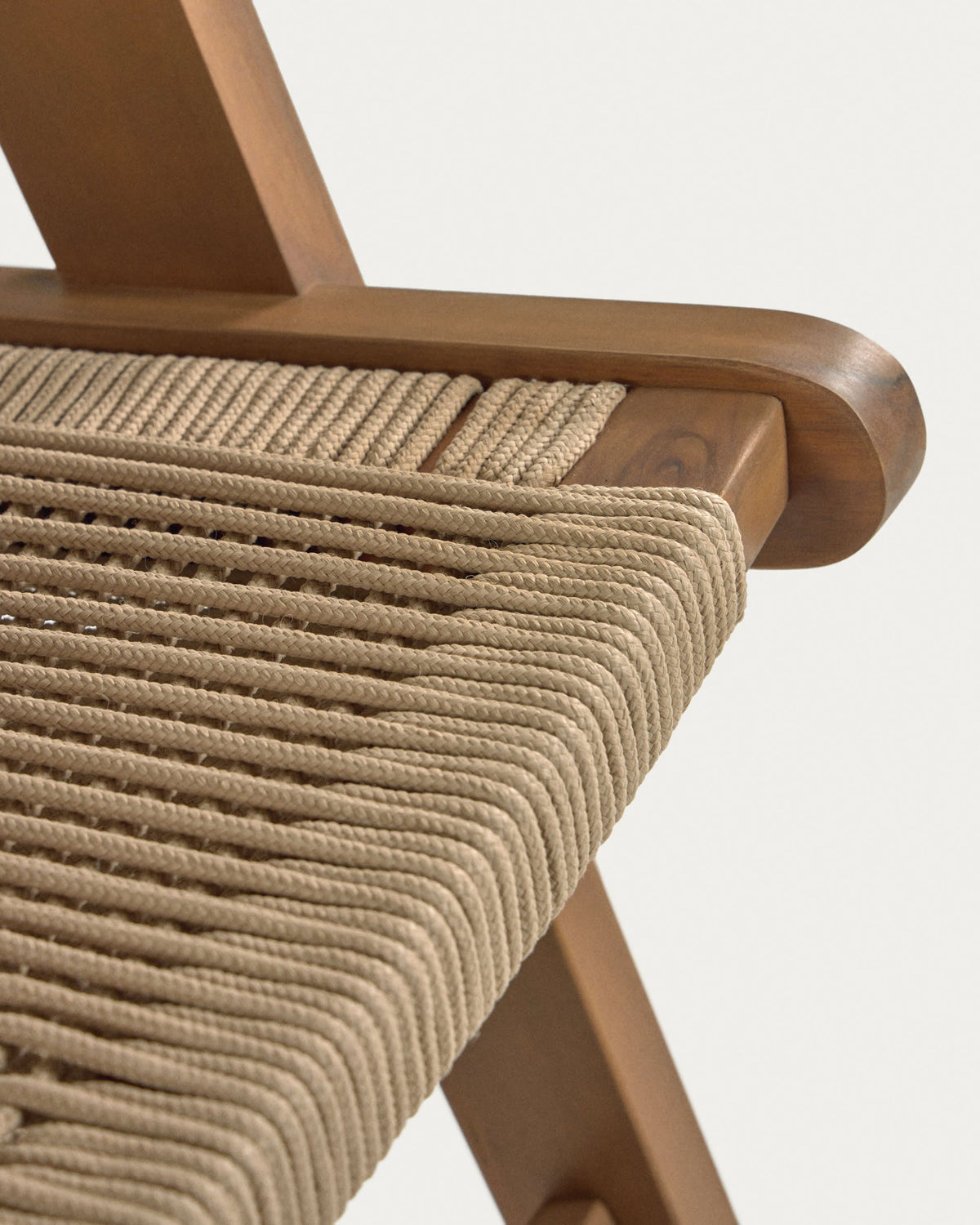 Japandi Sessel Geralda – Akazie, Beige – weitere Ansicht