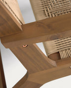 Japandi Sessel Geralda – Akazie, Beige – weitere Ansicht