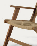 Japandi Sessel Geralda – Akazie, Beige – weitere Ansicht