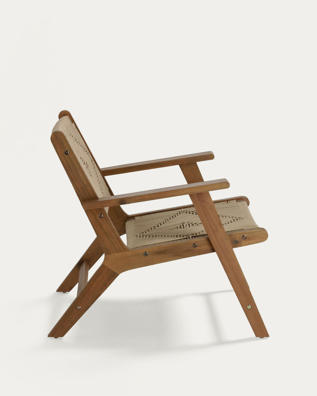 Japandi Sessel Geralda – Akazie, Beige – weitere Ansicht