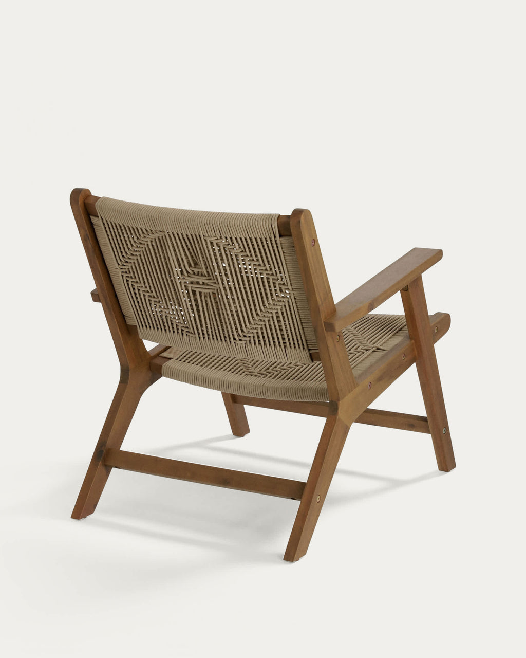 Japandi Sessel Geralda – Akazie, Beige – weitere Ansicht