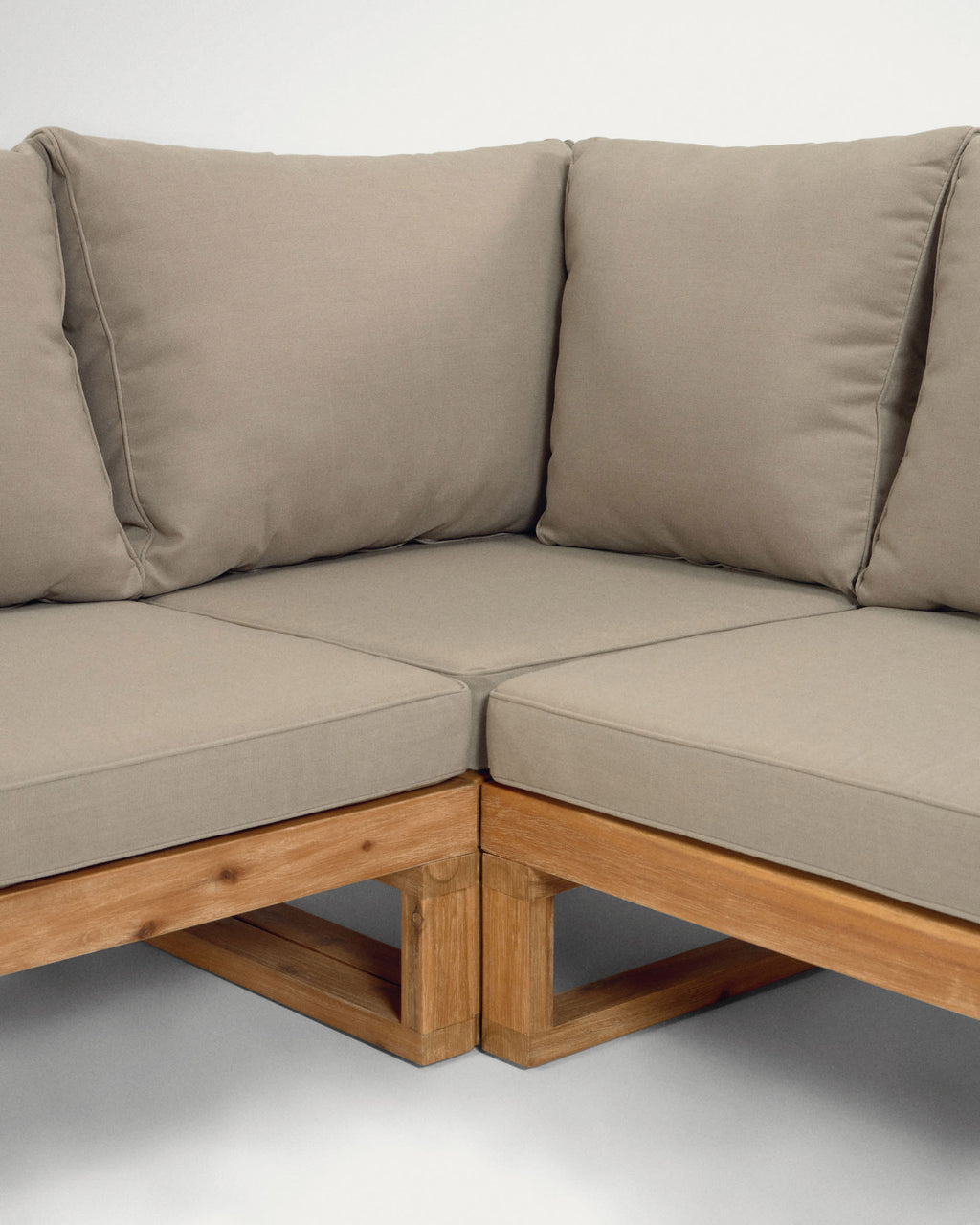 Japandi Lounge-Set Flaviina – Akazie, Beige – weitere Ansicht
