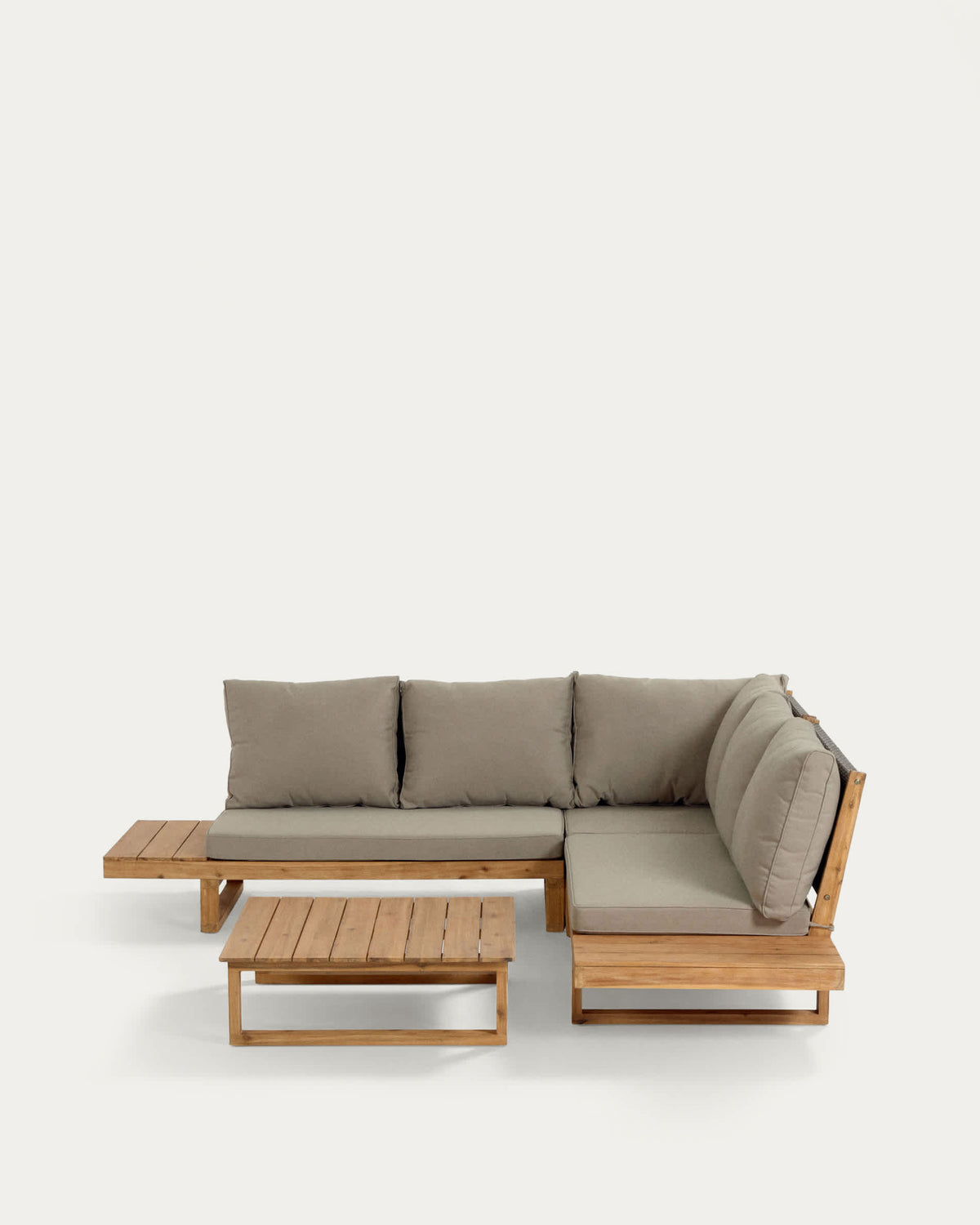 Japandi Lounge-Set Flaviina – Akazie, Beige – weitere Ansicht