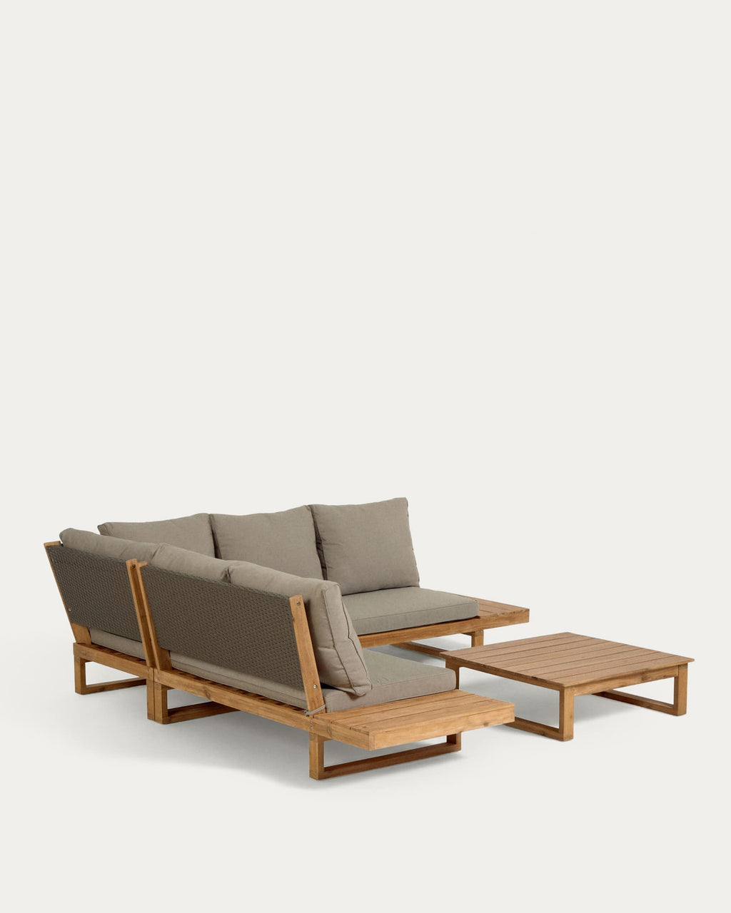 Japandi Lounge-Set Flaviina – Akazie, Beige – weitere Ansicht