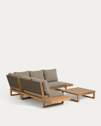 Japandi Lounge-Set Flaviina – Akazie, Beige – weitere Ansicht