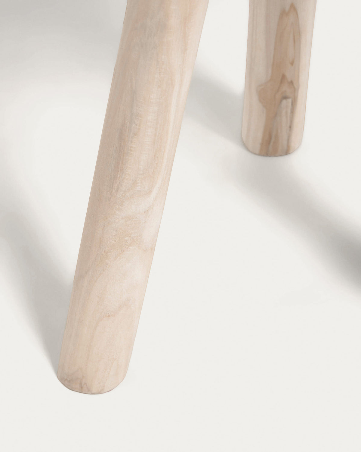 Japandi Beistelltisch Glenda – Teakholz, Braun, Ø 35 cm – weitere Ansicht