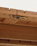 Japandi Ausziehtisch Hanzel – Massivholz, Natur, 183–240 × 100 cm – weitere Ansicht
