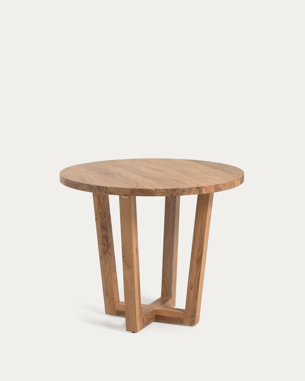 Japandi Esstisch Nahla – Akazie, Natur, Ø 90 cm – Produktansicht