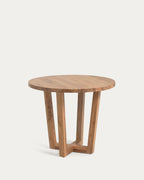 Japandi Esstisch Nahla – Akazie, Natur, Ø 90 cm – Produktansicht