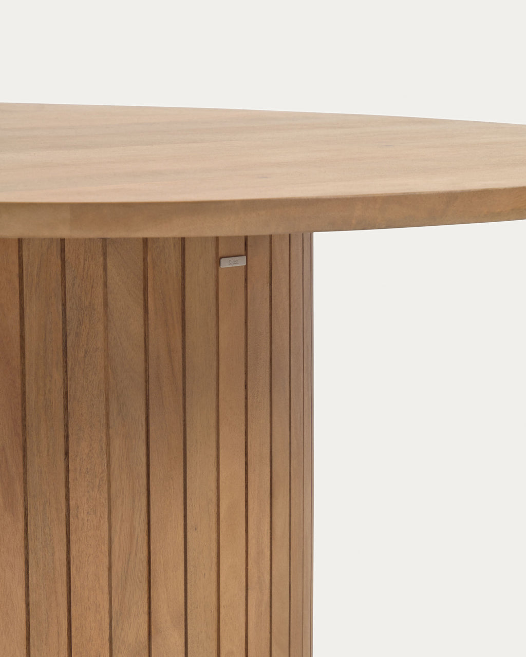 Japandi Couchtisch Licia – Massivholz, Natur, Ø 120 cm – weitere Ansicht