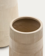 Japandi Blumentopf Tival – Polystone, Beige, Ø 32 cm – weitere Ansicht