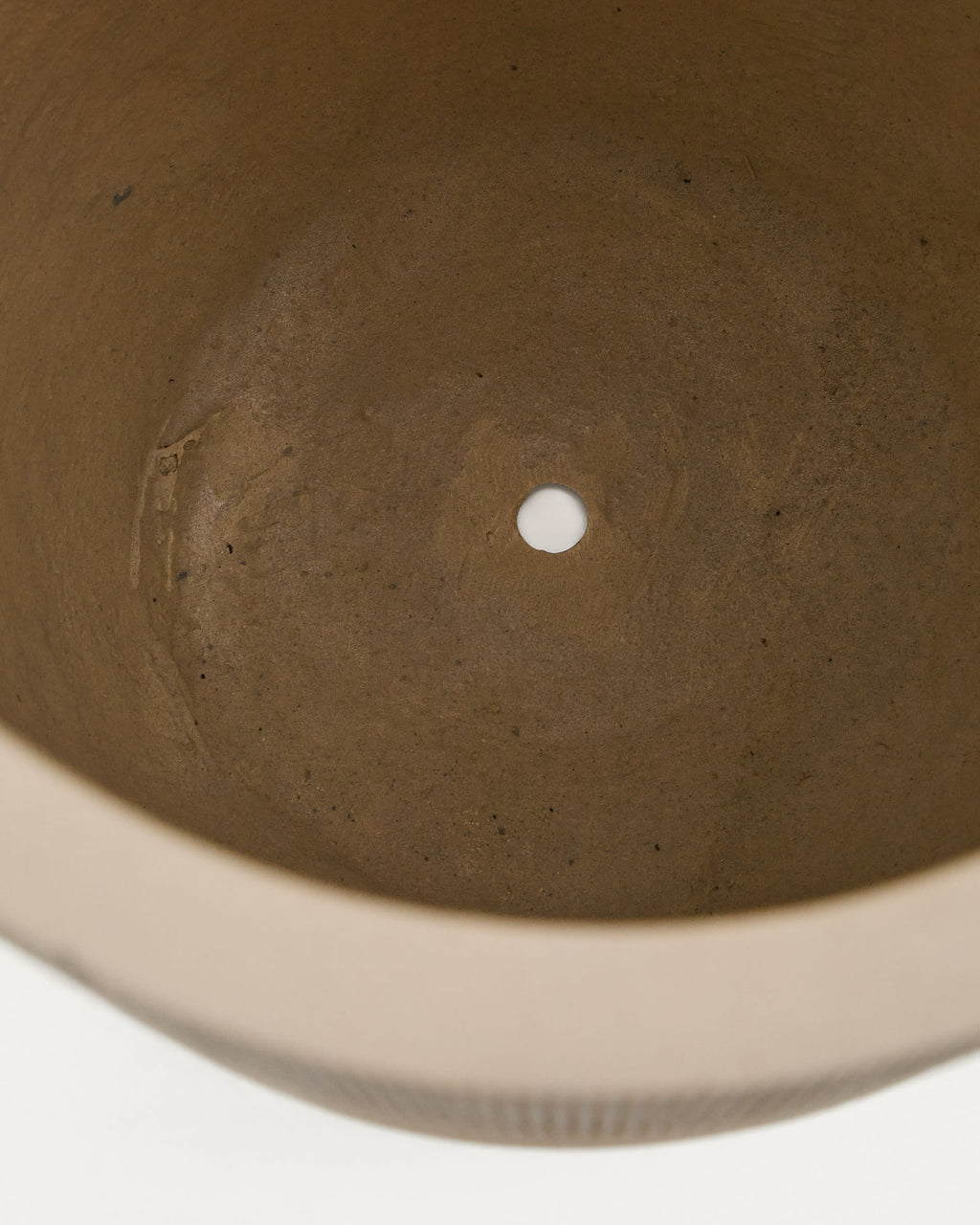 Japandi Blumentopf Tival – Polystone, Beige, Ø 32 cm – weitere Ansicht