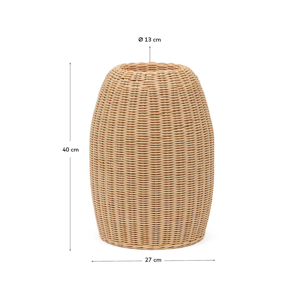 Japandi Vase Zilna – Rattan, Natur, 40 cm – weitere Ansicht