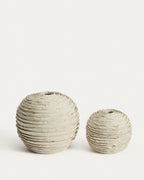 Japandi Vase Evania – Keramik, Beige, 21 cm – weitere Ansicht