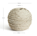 Japandi Vase Evania – Keramik, Beige, 15,5 cm – weitere Ansicht
