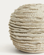 Japandi Vase Evania – Keramik, Beige, 15,5 cm – weitere Ansicht