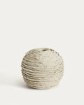 Japandi Vase Evania – Keramik, Beige, 15,5 cm – Produktansicht