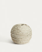 Japandi Vase Evania – Keramik, Beige, 15,5 cm – Produktansicht