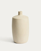 Japandi Vase Mireni – Papier, Beige, Ø 39 cm – Produktansicht