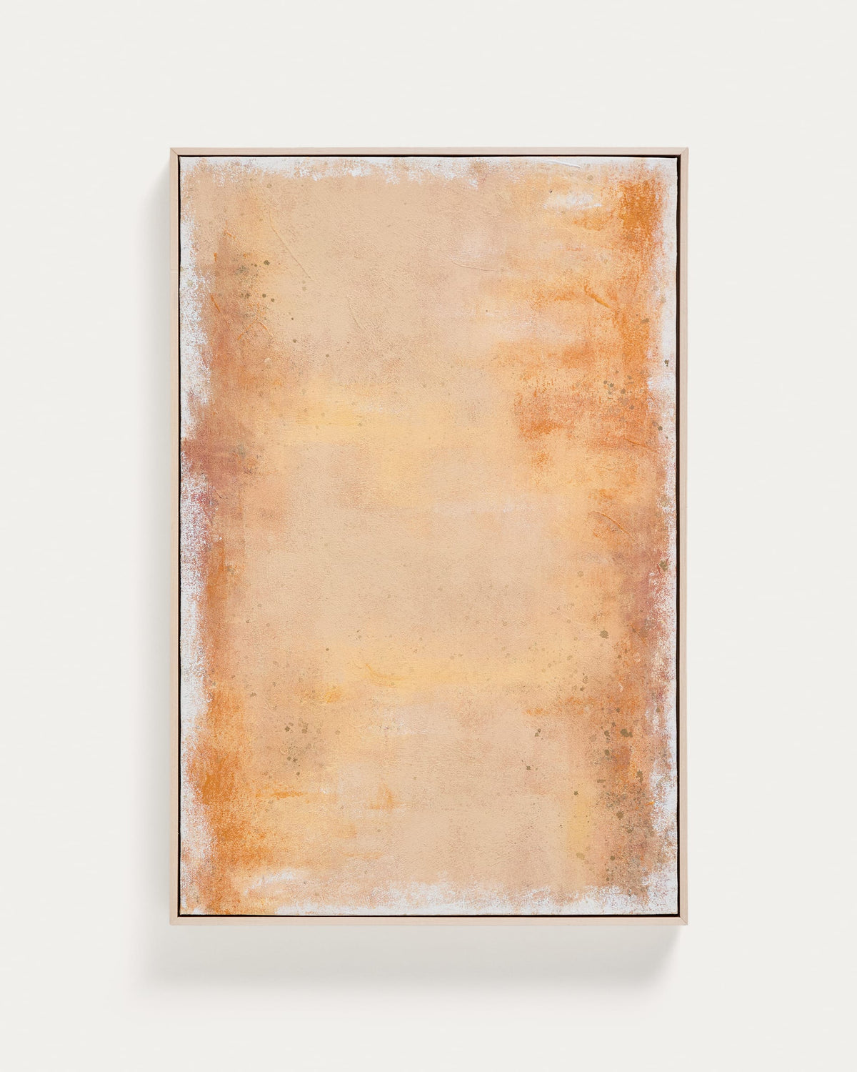 Japandi Wandbild Selnar – Stoff, Gelb, 60 × 90 cm – Produktansicht