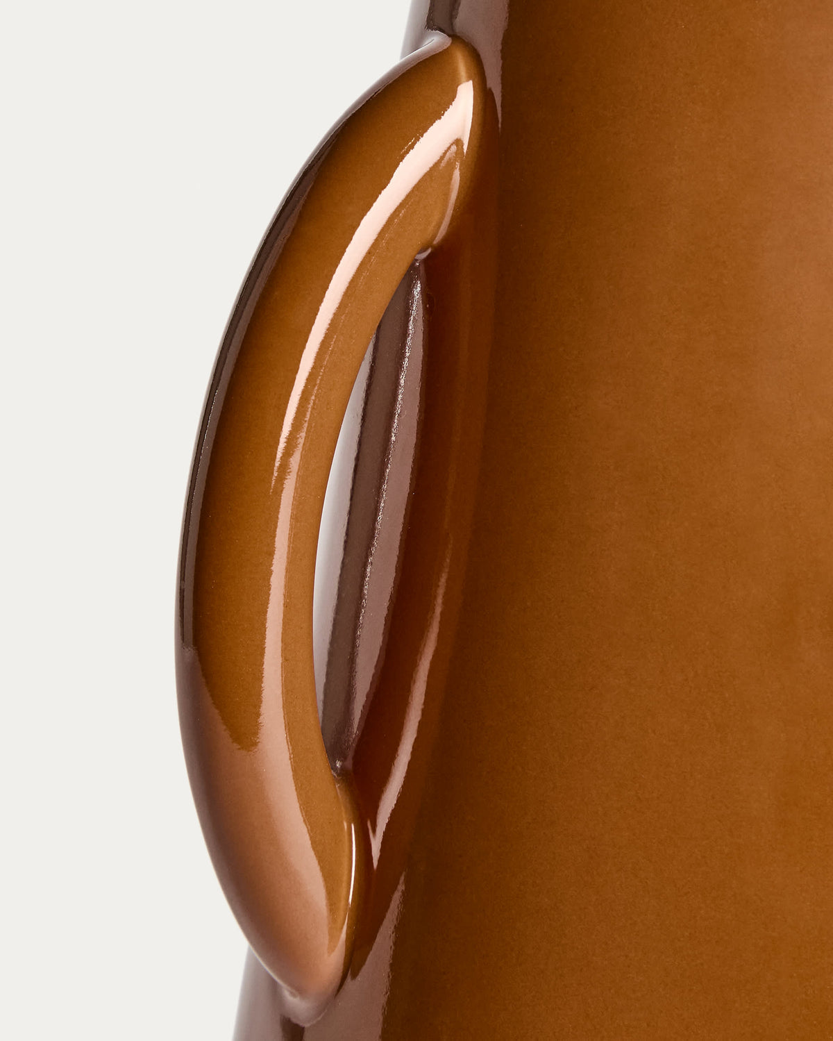 Japandi Vase Odra – Keramik, Braun, 25,5 cm – weitere Ansicht