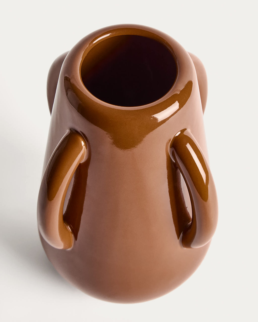 Japandi Vase Odra – Keramik, Braun, 25,5 cm – weitere Ansicht