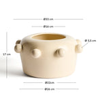 Japandi Vase Odra – Keramik, Ecru, 17 cm – weitere Ansicht