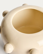 Japandi Vase Odra – Keramik, Ecru, 17 cm – weitere Ansicht