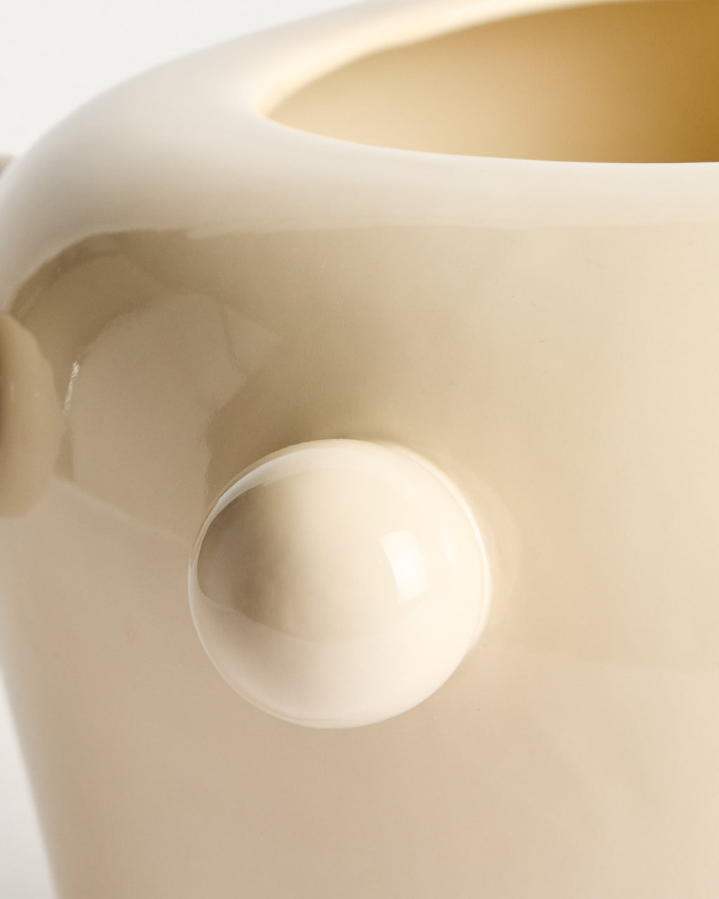 Japandi Vase Odra – Keramik, Ecru, 17 cm – weitere Ansicht