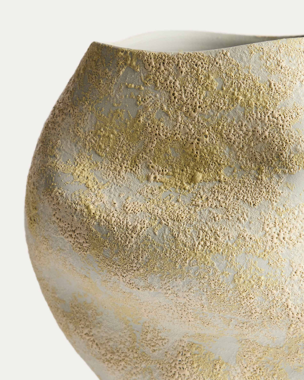 Japandi Vase Medira – Keramik, Ecru, 35,5 cm – weitere Ansicht