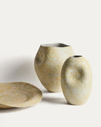Japandi Vase Medira – Keramik, Ecru, 32,5 cm – weitere Ansicht