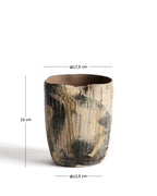 Japandi Vase Dirva – Keramik, Braun, 23 cm – weitere Ansicht