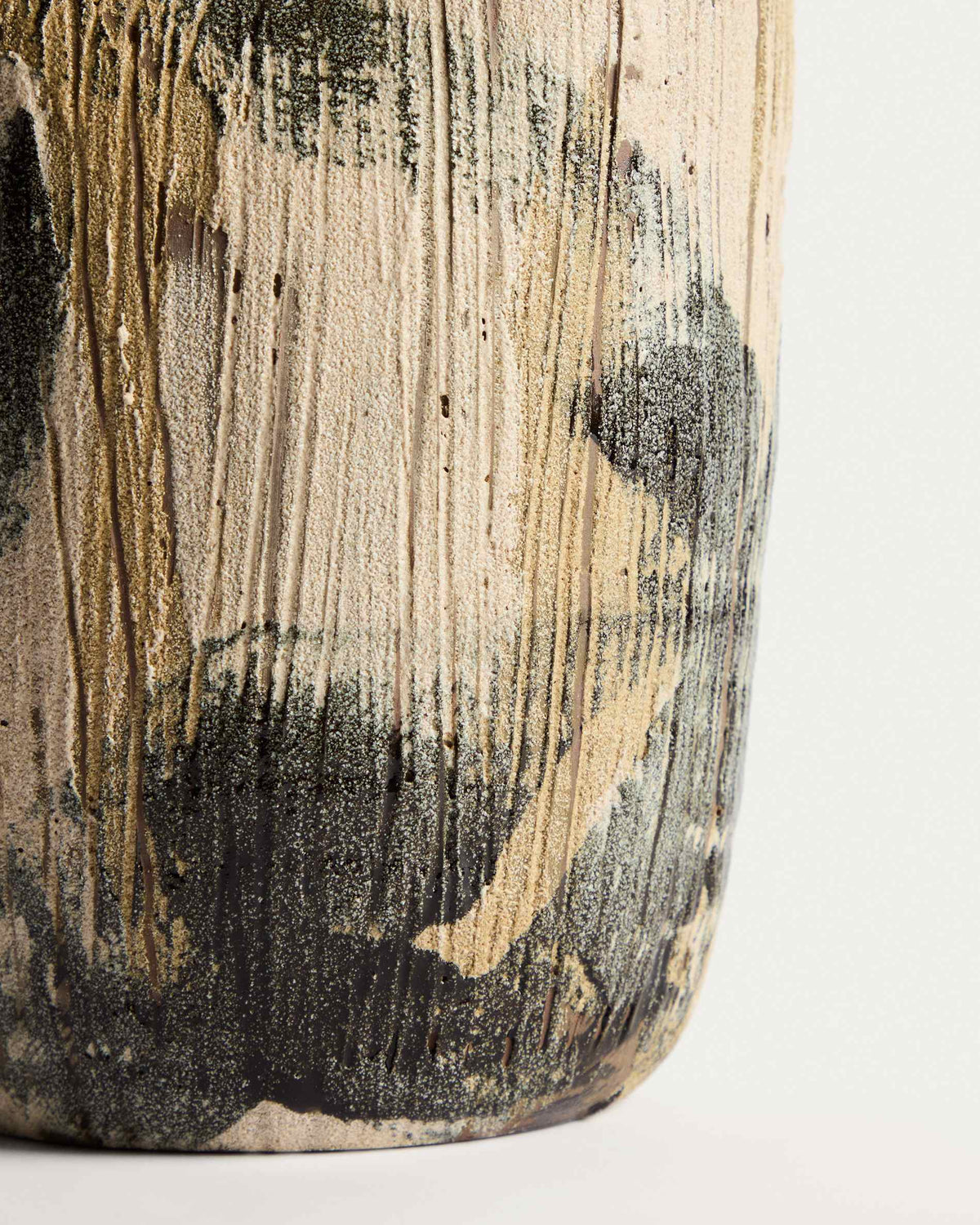 Japandi Vase Dirva – Keramik, Braun, 23 cm – weitere Ansicht