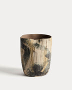 Japandi Vase Dirva – Keramik, Braun, 23 cm – Produktansicht