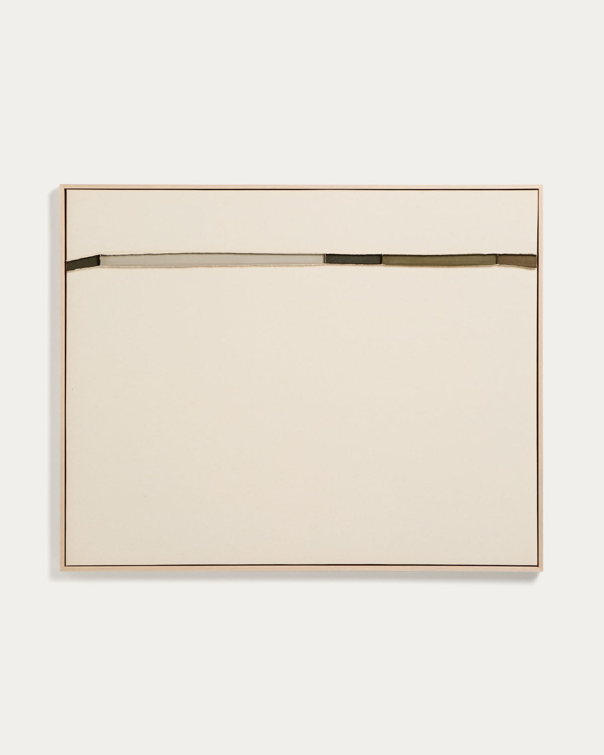 Japandi Wandbild Deravia – Stoff, Beige, 80 × 100 cm – weitere Ansicht