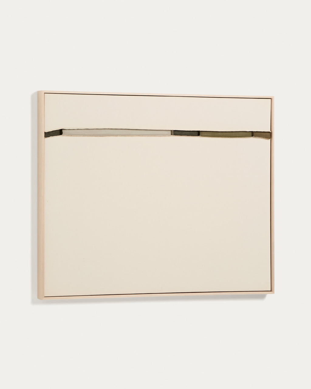 Japandi Wandbild Deravia – Stoff, Beige, 80 × 100 cm – weitere Ansicht