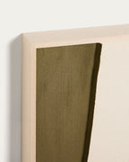 Japandi Wandbild Deravia – Stoff, Beige, 60 × 90 cm – weitere Ansicht