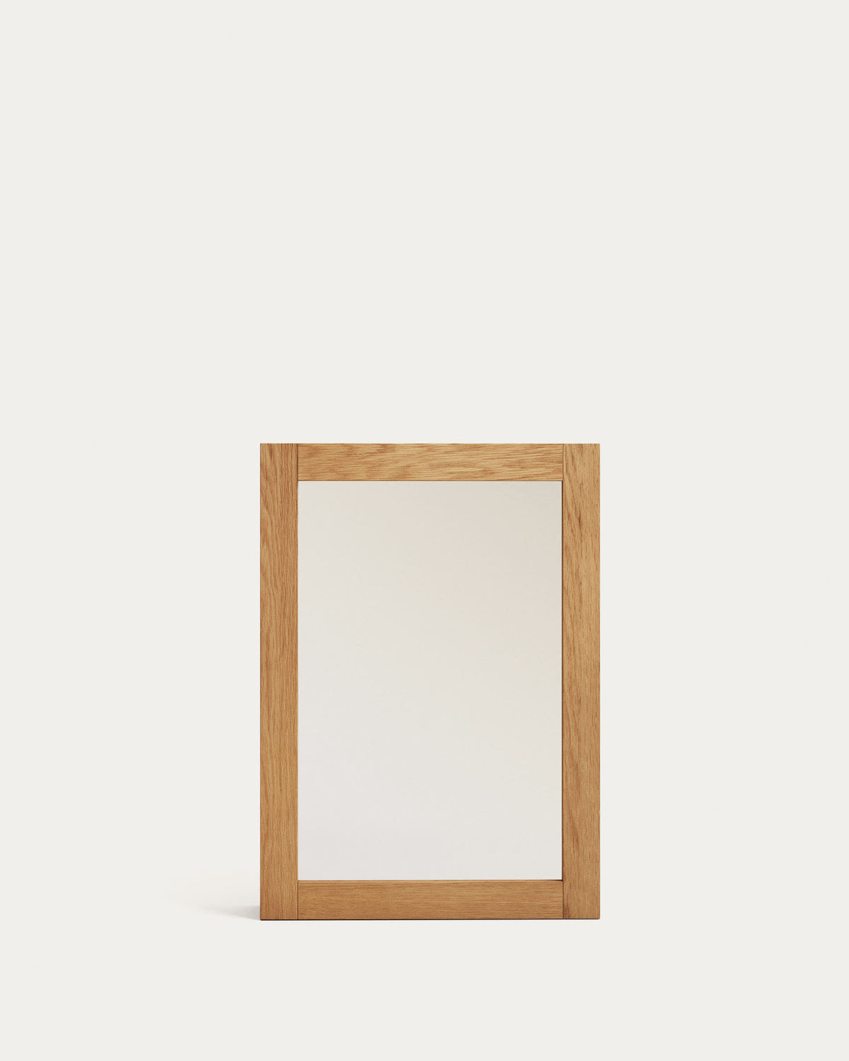 Japandi Spiegel Plubia – Teakholz, Braun, 50 × 70 cm – weitere Ansicht