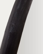 Japandi Spiegel Magrit – Massivholz, Schwarz, Ø 60 × 110 cm – weitere Ansicht