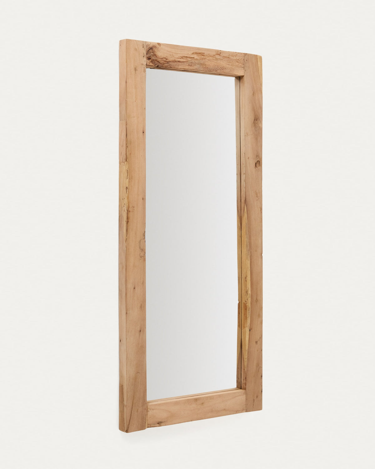 Japandi Spiegel Maden – Massivholz, Natur, 80 × 180 cm – Produktansicht