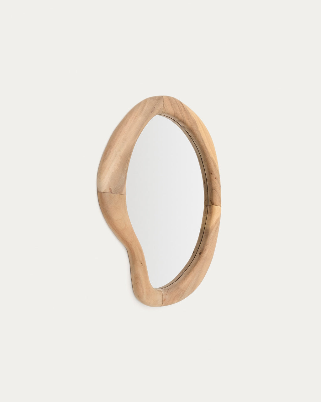 Japandi Spiegel Selem – Massivholz, Natur, 68 × 44 cm – weitere Ansicht