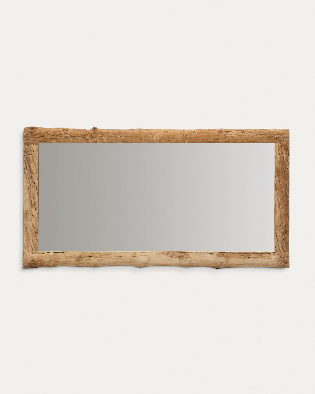 Japandi Spiegel Ibro – Glas, Braun, 105 × 200 cm – weitere Ansicht