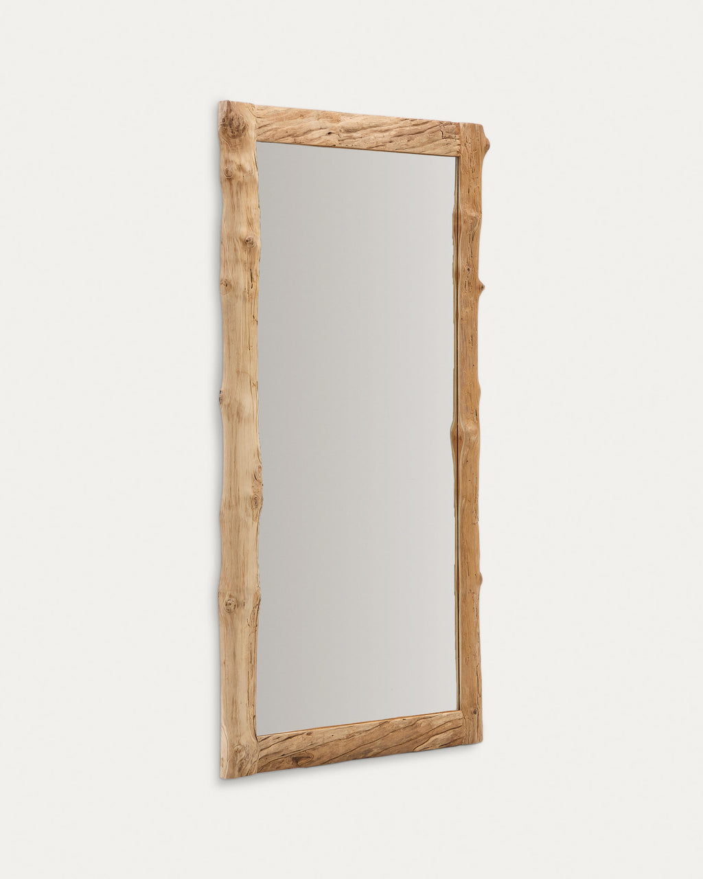 Japandi Spiegel Ibro – Glas, Braun, 105 × 200 cm – weitere Ansicht