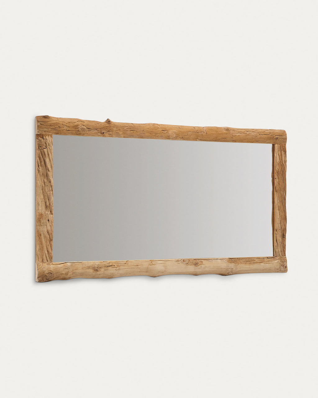 Japandi Spiegel Ibro – Glas, Braun, 105 × 200 cm – weitere Ansicht
