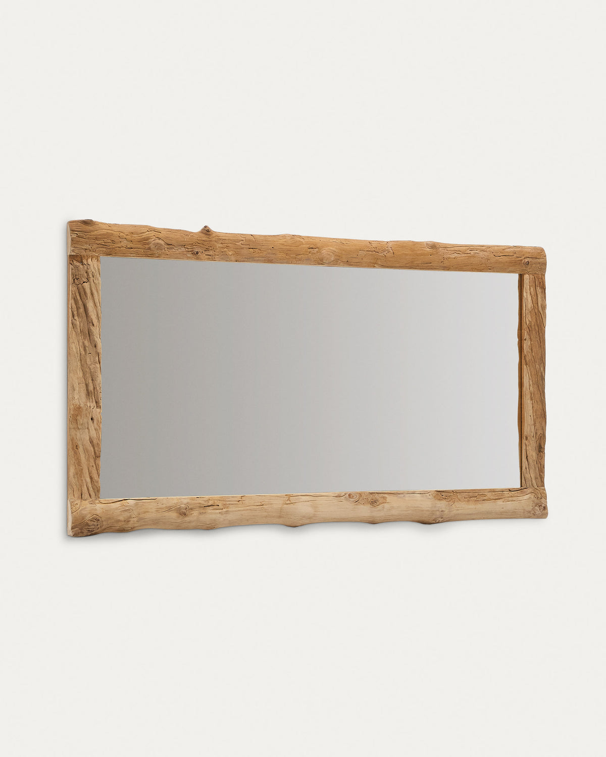 Japandi Spiegel Ibro – Glas, Braun, 105 × 200 cm – weitere Ansicht