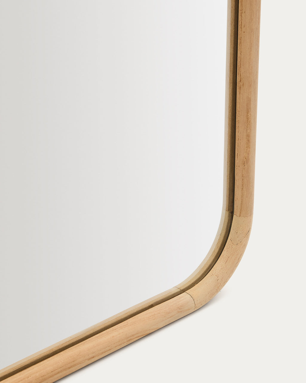 Japandi Spiegel Milsa – Glas, Braun, 54 × 154 cm – weitere Ansicht
