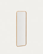 Japandi Spiegel Milsa – Glas, Braun, 54 × 154 cm – Produktansicht
