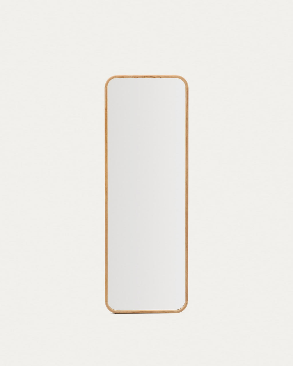 Japandi Spiegel Milsa – Glas, Braun, 54 × 154 cm – weitere Ansicht